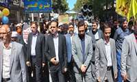 حضور گسترده دانشگاهیان در راهپیمایی روز جهانی قدس در شهرستان گناباد